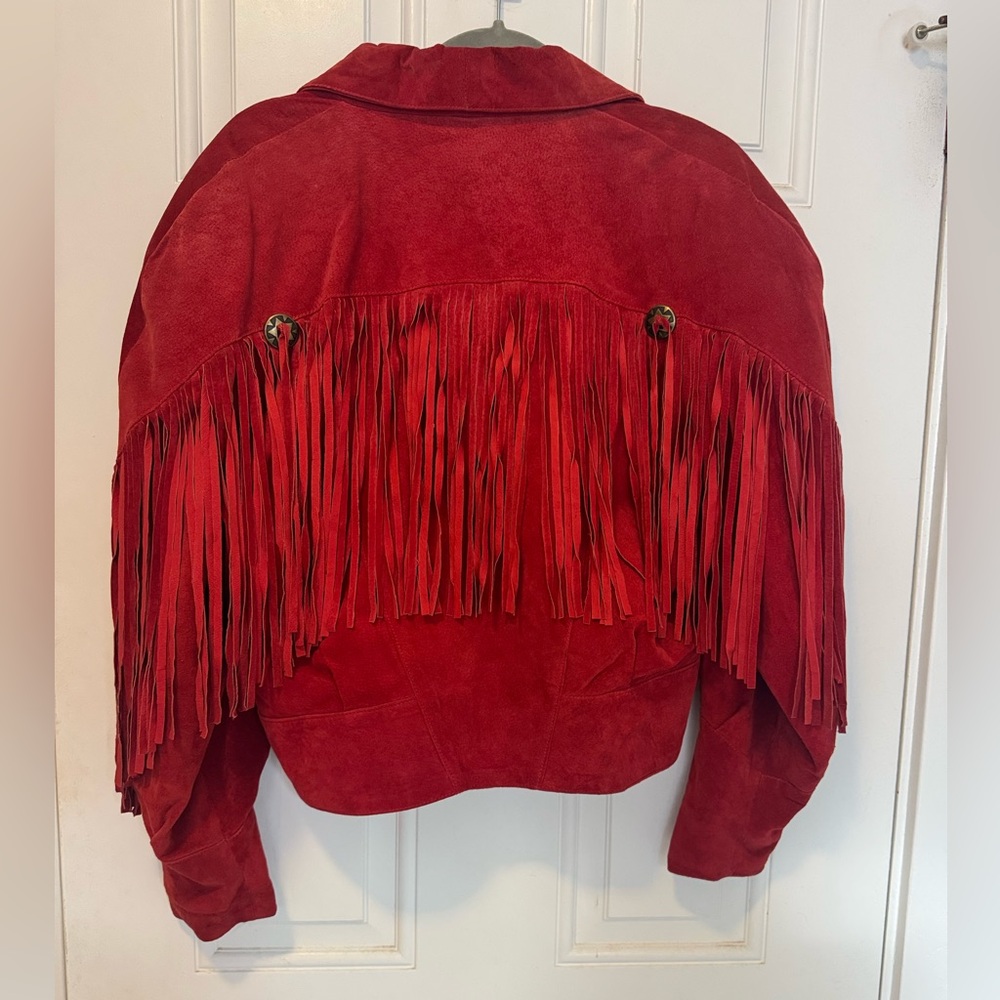 Vintage Fringe Suede Cropped Jacket - Picture 3 of 6